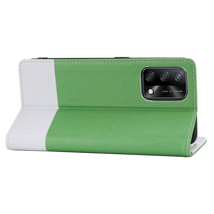 For OPPO A74 Cross Texture Magnetic Horizontal Flip Leather Case with Card Slots & Holder & Wallet