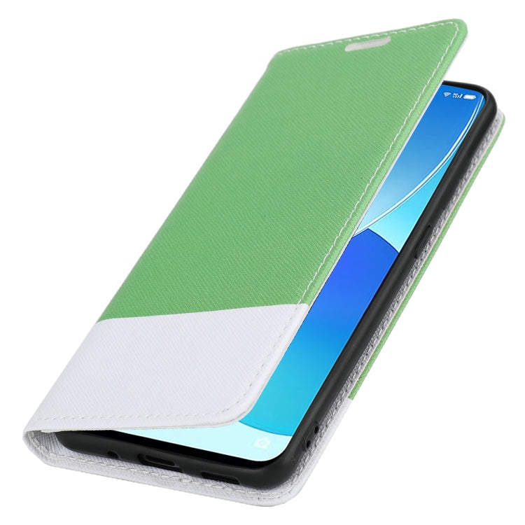 For OPPO Realme 8 Cross Texture Magnetic Horizontal Flip Leather Case with Card Slots & Holder & Wallet