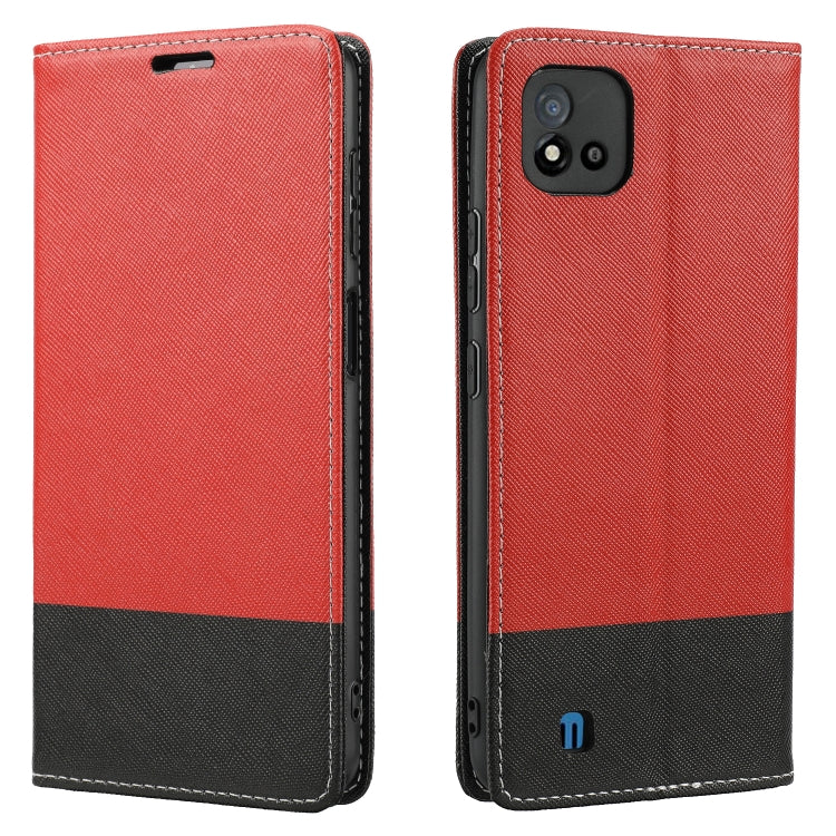 For OPPO Realme C11 2021 Cross Texture Magnetic Horizontal Flip Leather Case with Card Slots & Holder & Wallet