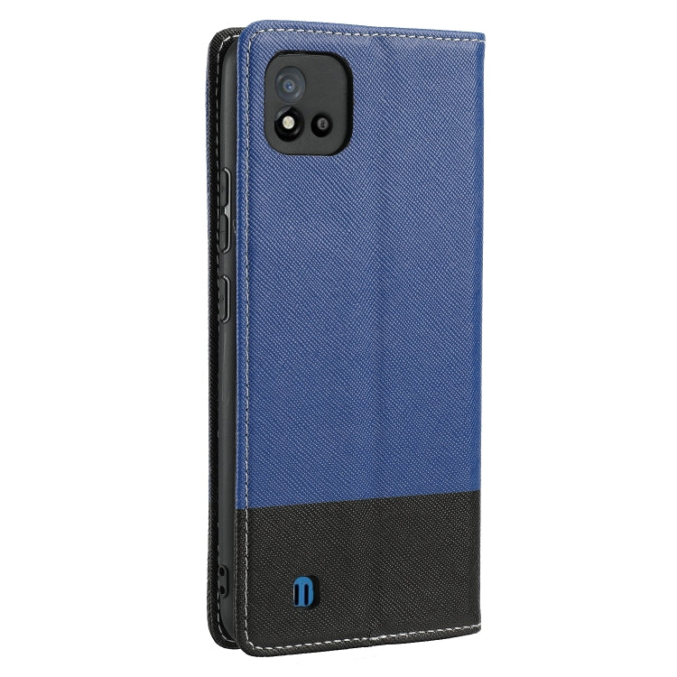 For OPPO Realme C11 2021 Cross Texture Magnetic Horizontal Flip Leather Case with Card Slots & Holder & Wallet