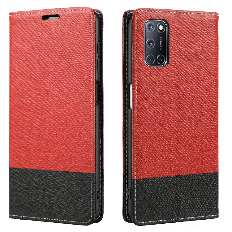 For OPPO A52 Cross Texture Magnetic Horizontal Flip Leather Case with Card Slots & Holder & Wallet
