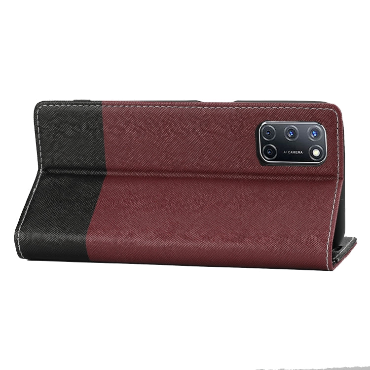 For OPPO A52 Cross Texture Magnetic Horizontal Flip Leather Case with Card Slots & Holder & Wallet