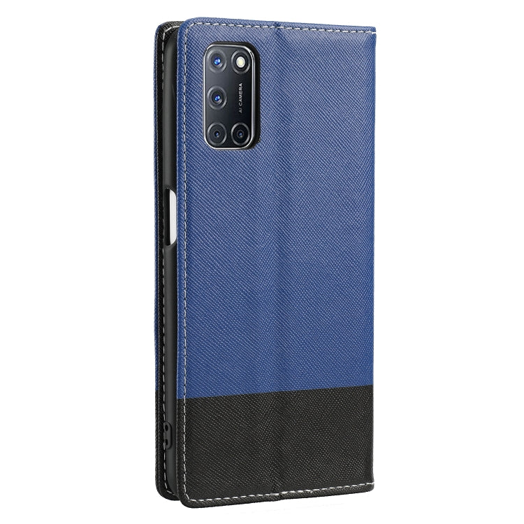 For OPPO A52 Cross Texture Magnetic Horizontal Flip Leather Case with Card Slots & Holder & Wallet