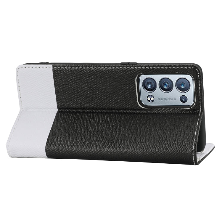 For OPPO Reno6 Pro+ 5G Cross Texture Magnetic Horizontal Flip Leather Case with Card Slots & Holder & Wallet