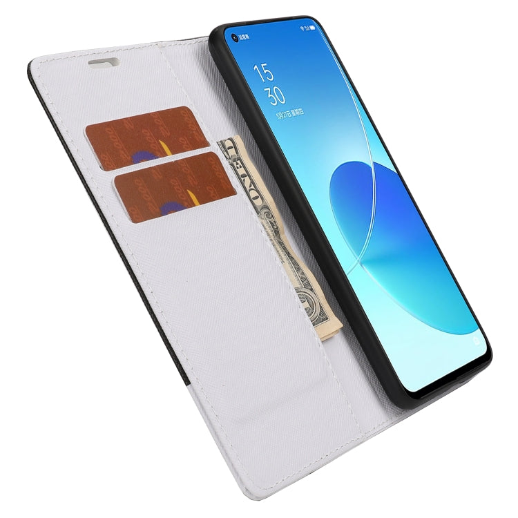 For OPPO Reno6 Pro+ 5G Cross Texture Magnetic Horizontal Flip Leather Case with Card Slots & Holder & Wallet