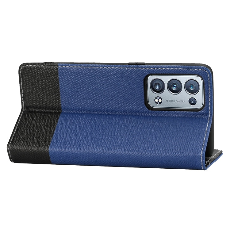 For OPPO Reno6 Pro+ 5G Cross Texture Magnetic Horizontal Flip Leather Case with Card Slots & Holder & Wallet