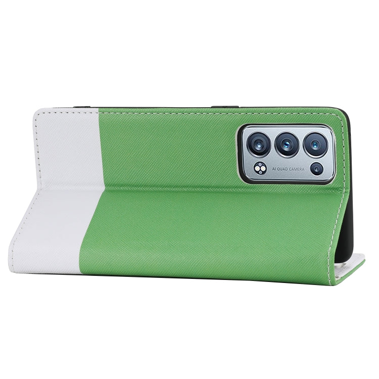 For OPPO Reno6 Pro+ 5G Cross Texture Magnetic Horizontal Flip Leather Case with Card Slots & Holder & Wallet