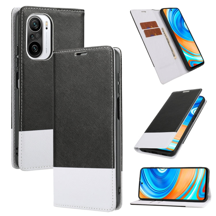 For Xiaomi Redmi K40 Cross Texture Magnetic Horizontal Flip Leather Case with Card Slots & Holder & Wallet