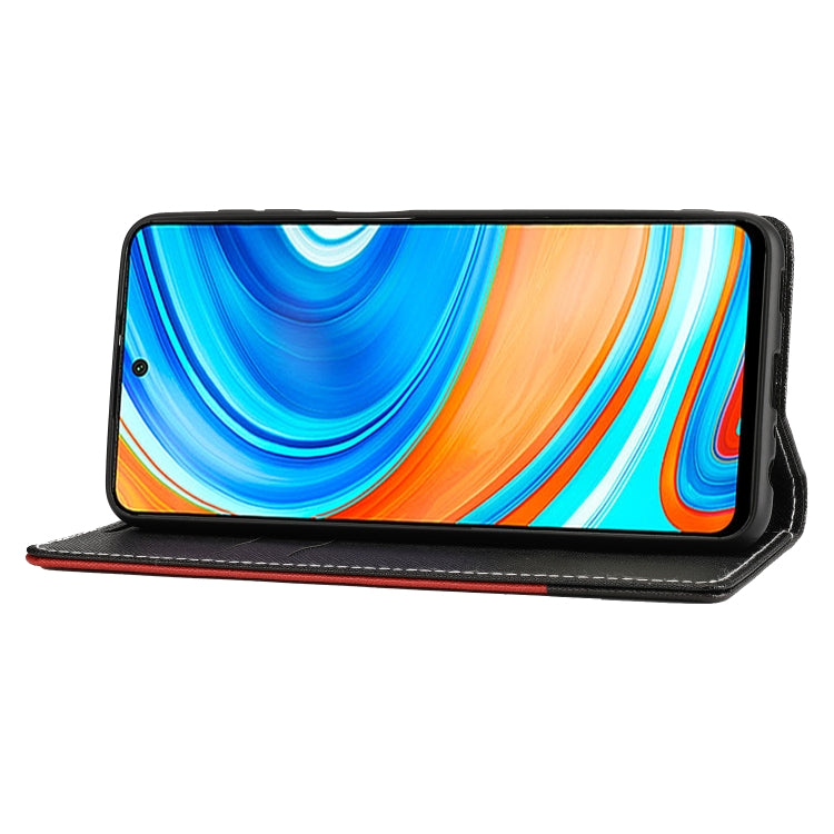 For Xiaomi Redmi K40 Cross Texture Magnetic Horizontal Flip Leather Case with Card Slots & Holder & Wallet