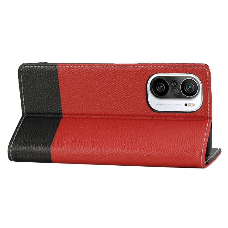 For Xiaomi Redmi K40 Cross Texture Magnetic Horizontal Flip Leather Case with Card Slots & Holder & Wallet