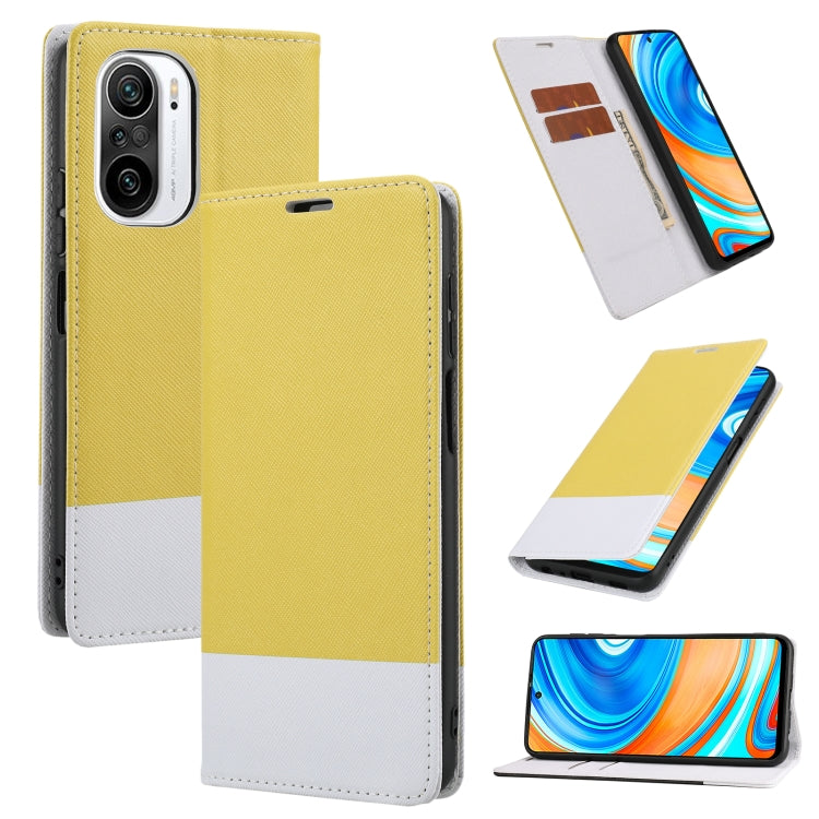 For Xiaomi Redmi K40 Cross Texture Magnetic Horizontal Flip Leather Case with Card Slots & Holder & Wallet