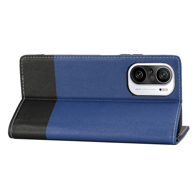 For Xiaomi Redmi K40 Cross Texture Magnetic Horizontal Flip Leather Case with Card Slots & Holder & Wallet