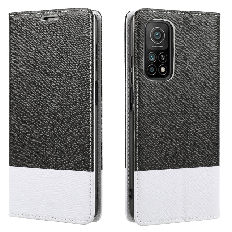 For Xiaomi Mi 10T 5G Cross Texture Magnetic Horizontal Flip Leather Case with Card Slots & Holder & Wallet