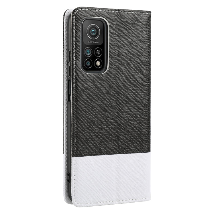 For Xiaomi Mi 10T 5G Cross Texture Magnetic Horizontal Flip Leather Case with Card Slots & Holder & Wallet