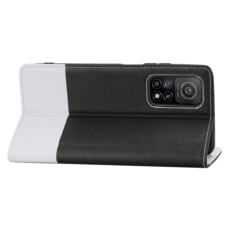 For Xiaomi Mi 10T 5G Cross Texture Magnetic Horizontal Flip Leather Case with Card Slots & Holder & Wallet