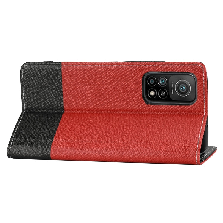 For Xiaomi Mi 10T 5G Cross Texture Magnetic Horizontal Flip Leather Case with Card Slots & Holder & Wallet