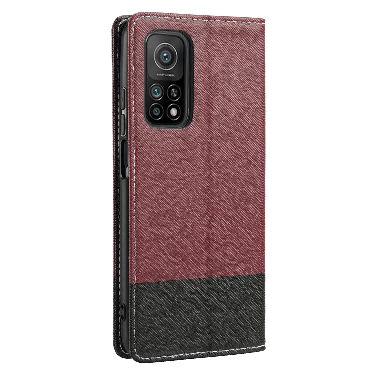 For Xiaomi Mi 10T 5G Cross Texture Magnetic Horizontal Flip Leather Case with Card Slots & Holder & Wallet