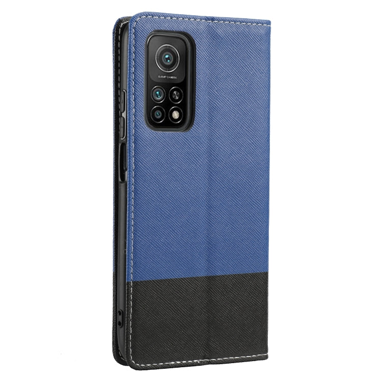 For Xiaomi Mi 10T 5G Cross Texture Magnetic Horizontal Flip Leather Case with Card Slots & Holder & Wallet