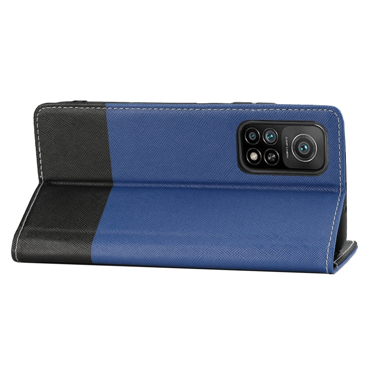 For Xiaomi Mi 10T 5G Cross Texture Magnetic Horizontal Flip Leather Case with Card Slots & Holder & Wallet