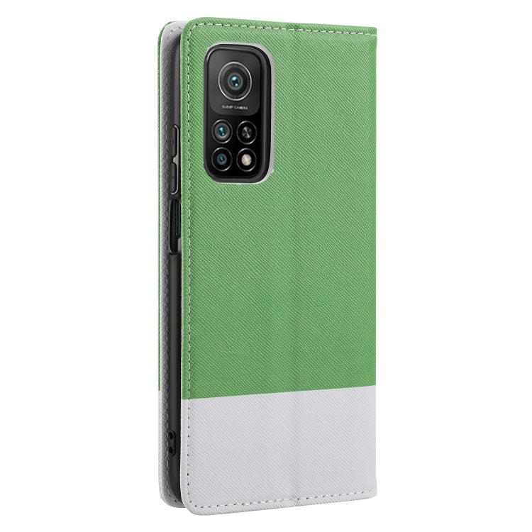 For Xiaomi Mi 10T 5G Cross Texture Magnetic Horizontal Flip Leather Case with Card Slots & Holder & Wallet