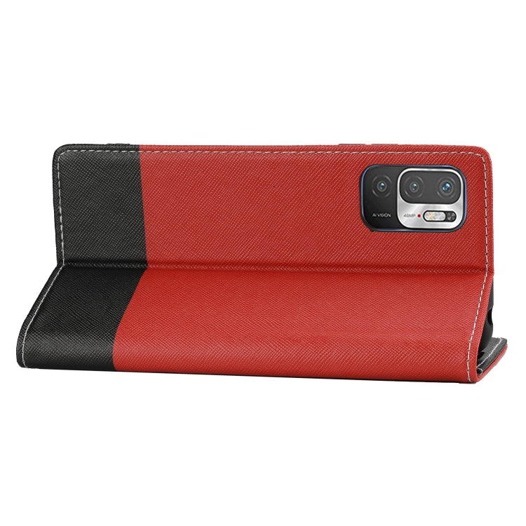 For Xiaomi Redmi Note 10 5G Cross Texture Magnetic Horizontal Flip Leather Case with Card Slots & Holder & Wallet