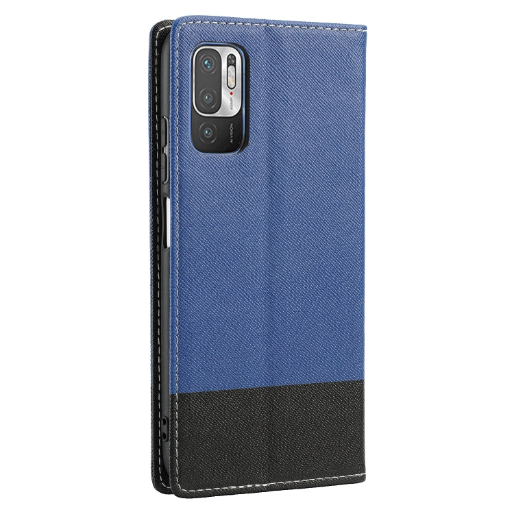 For Xiaomi Redmi Note 10 5G Cross Texture Magnetic Horizontal Flip Leather Case with Card Slots & Holder & Wallet