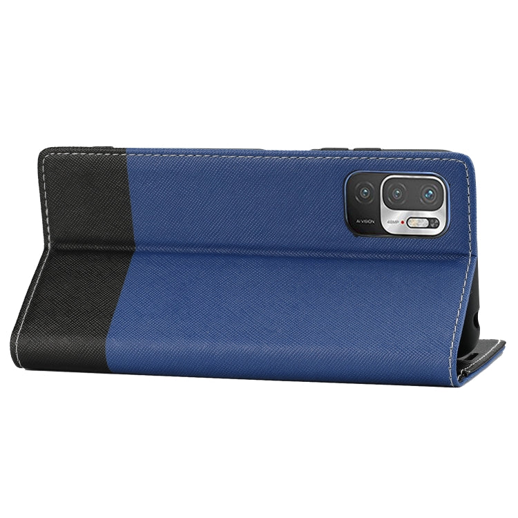 For Xiaomi Redmi Note 10 5G Cross Texture Magnetic Horizontal Flip Leather Case with Card Slots & Holder & Wallet