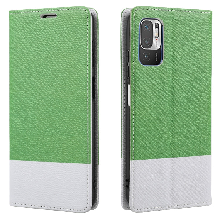 For Xiaomi Redmi Note 10 5G Cross Texture Magnetic Horizontal Flip Leather Case with Card Slots & Holder & Wallet
