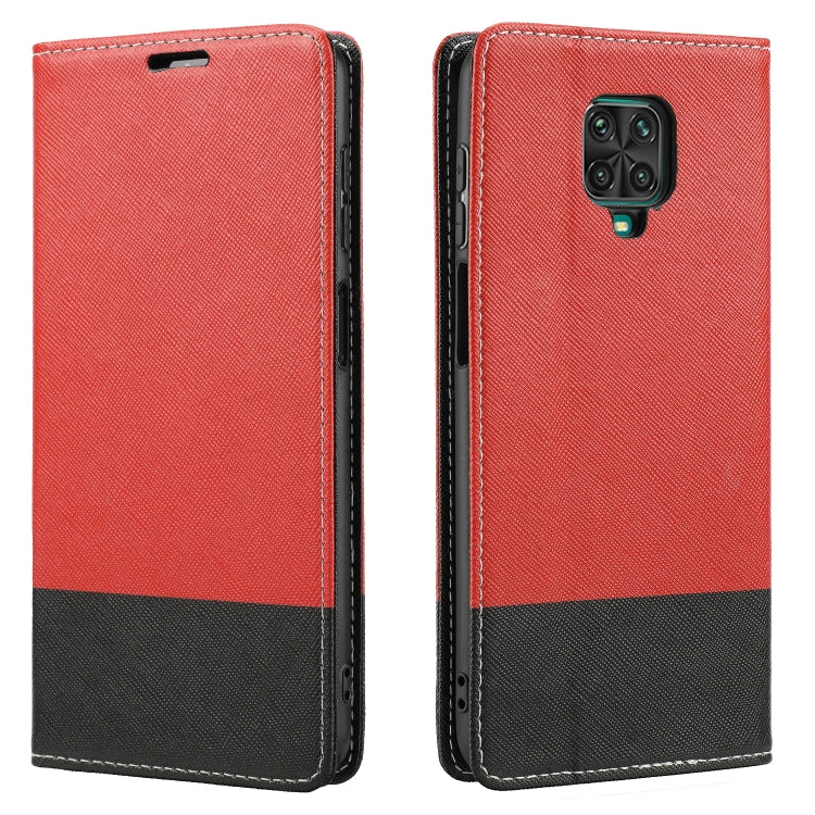 For Xiaomi Redmi Note 9 Pro Cross Texture Magnetic Horizontal Flip Leather Case with Card Slots & Holder & Wallet