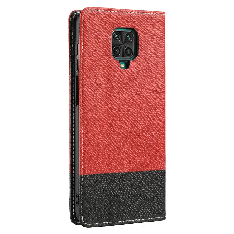 For Xiaomi Redmi Note 9 Pro Cross Texture Magnetic Horizontal Flip Leather Case with Card Slots & Holder & Wallet