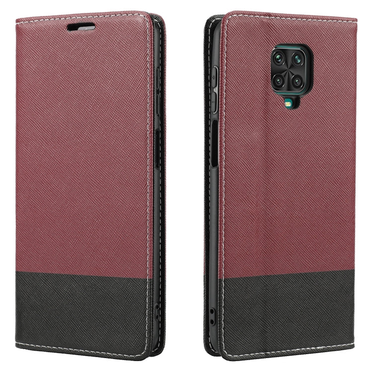 For Xiaomi Redmi Note 9 Pro Cross Texture Magnetic Horizontal Flip Leather Case with Card Slots & Holder & Wallet