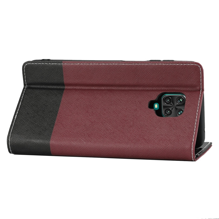 For Xiaomi Redmi Note 9 Pro Cross Texture Magnetic Horizontal Flip Leather Case with Card Slots & Holder & Wallet