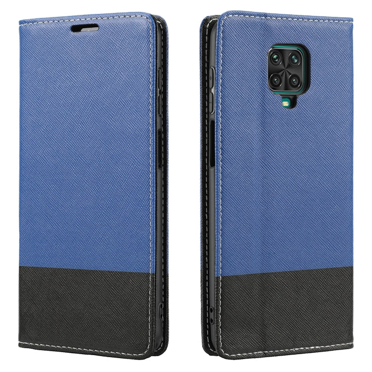 For Xiaomi Redmi Note 9 Pro Cross Texture Magnetic Horizontal Flip Leather Case with Card Slots & Holder & Wallet