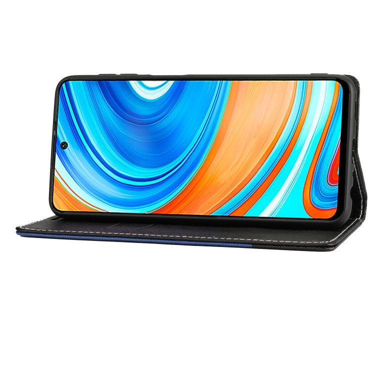 For Xiaomi Redmi Note 9 Pro Cross Texture Magnetic Horizontal Flip Leather Case with Card Slots & Holder & Wallet