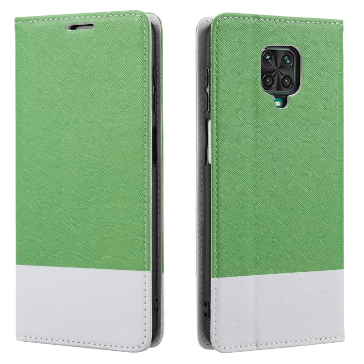 For Xiaomi Redmi Note 9 Pro Cross Texture Magnetic Horizontal Flip Leather Case with Card Slots & Holder & Wallet