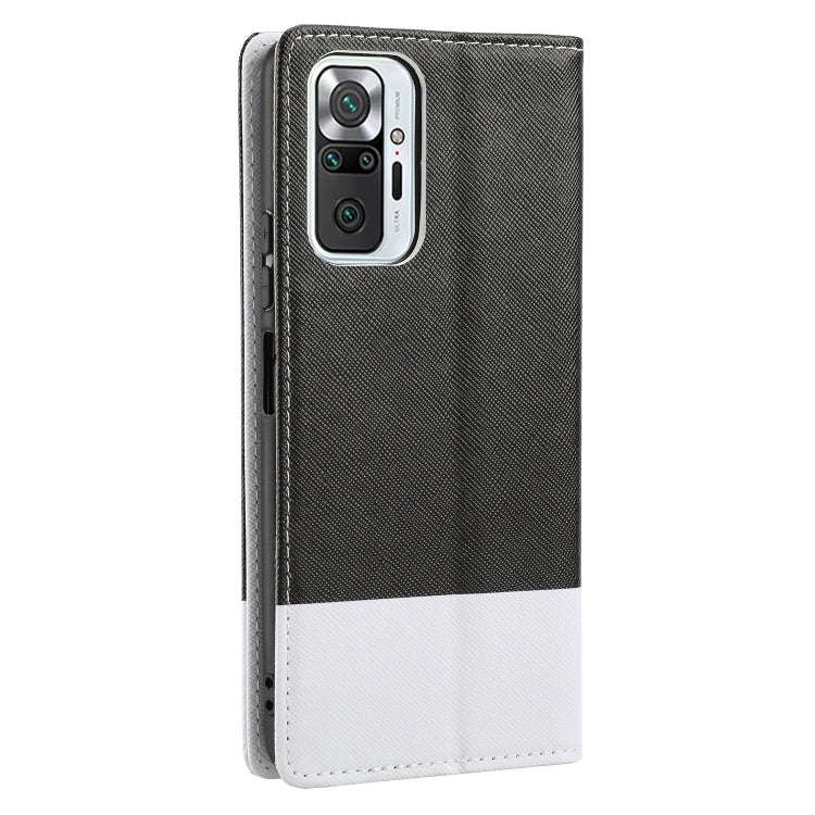 For Xiaomi Redmi Note 10 Pro Cross Texture Magnetic Horizontal Flip Leather Case with Card Slots & Holder & Wallet