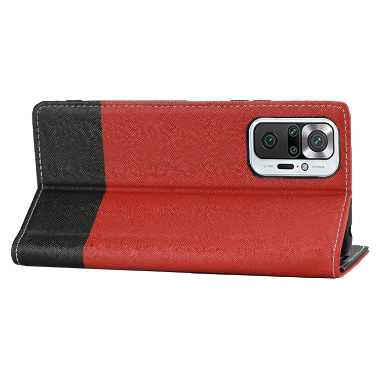 For Xiaomi Redmi Note 10 Pro Cross Texture Magnetic Horizontal Flip Leather Case with Card Slots & Holder & Wallet