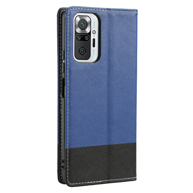 For Xiaomi Redmi Note 10 Pro Cross Texture Magnetic Horizontal Flip Leather Case with Card Slots & Holder & Wallet