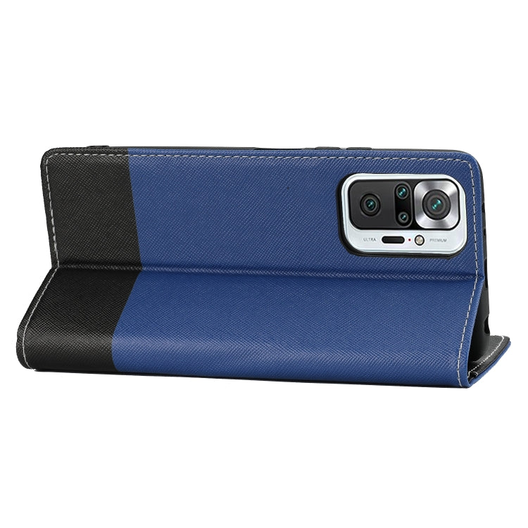 For Xiaomi Redmi Note 10 Pro Cross Texture Magnetic Horizontal Flip Leather Case with Card Slots & Holder & Wallet