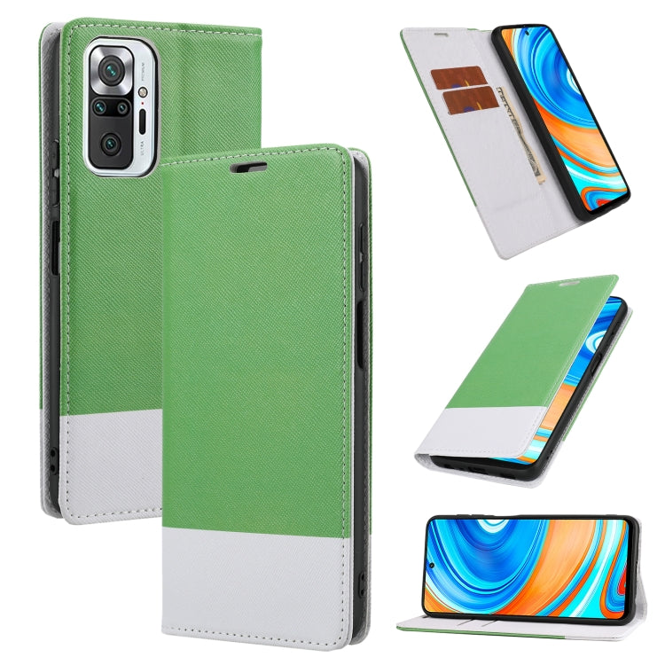 For Xiaomi Redmi Note 10 Pro Cross Texture Magnetic Horizontal Flip Leather Case with Card Slots & Holder & Wallet