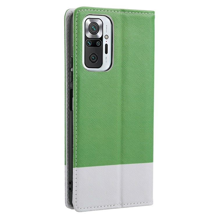 For Xiaomi Redmi Note 10 Pro Cross Texture Magnetic Horizontal Flip Leather Case with Card Slots & Holder & Wallet
