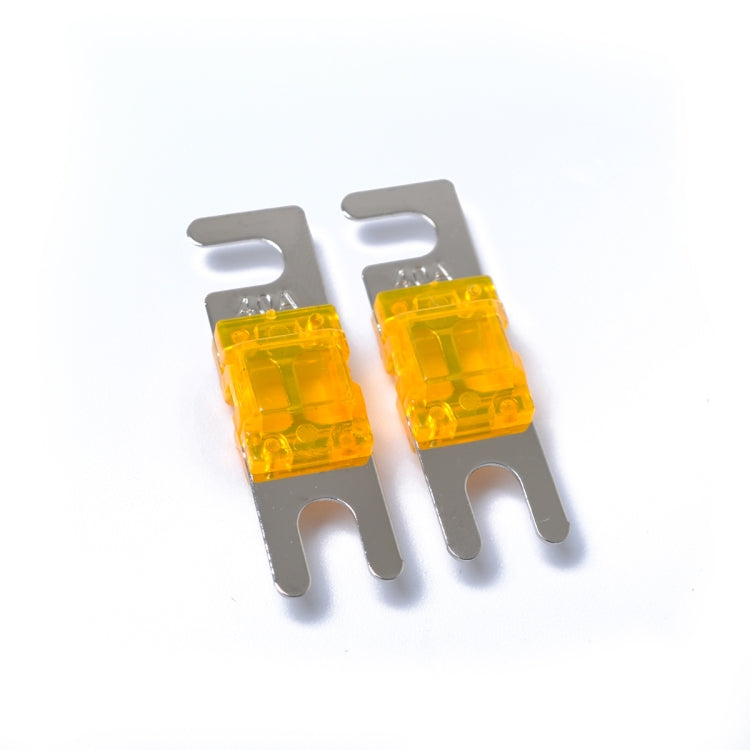 A0302 Dark Orange 5 PCS Car Audio AFS Mini ANL 30A Fuse Nicked Plated