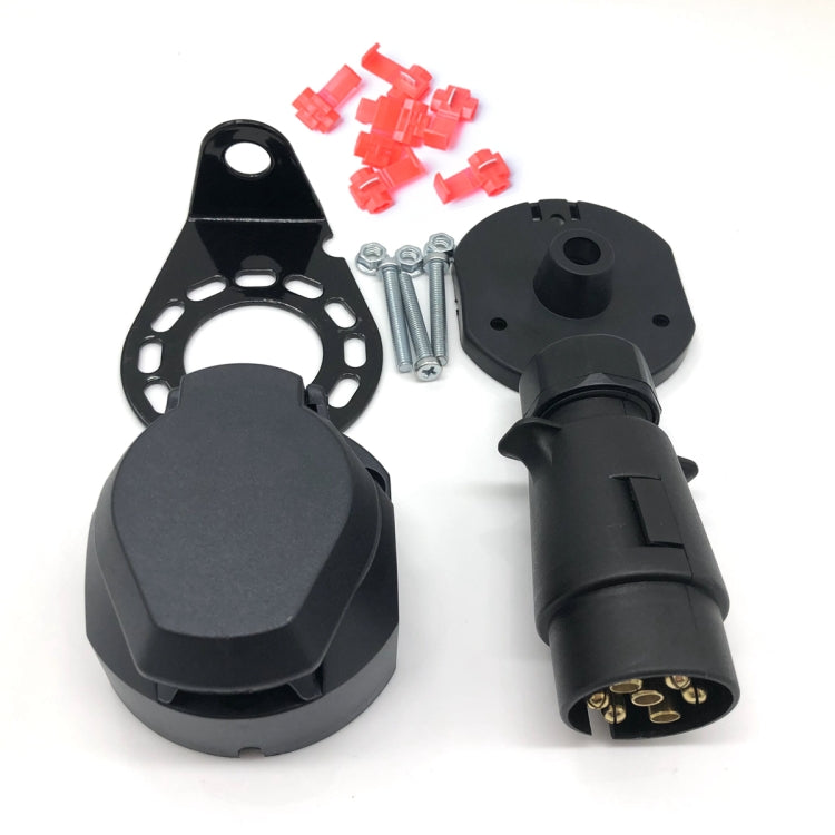 A0364 7 Pins 12N Electrics Converter Trailer Caravan Plug and Socket Adapter Connector