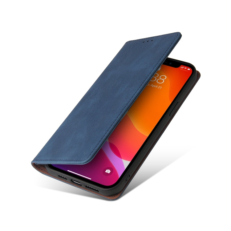 For iPhone 12 Pro Max Simple Suction Closure Horizontal Flip Leather Case with Holder & Card Slot & Wallet