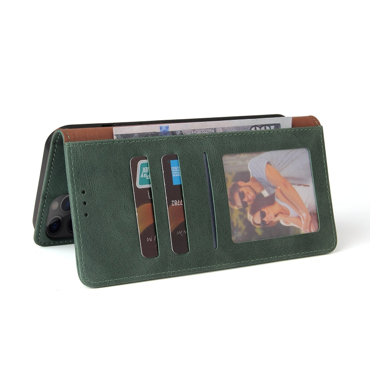 For iPhone 12 Pro Max Simple Suction Closure Horizontal Flip Leather Case with Holder & Card Slot & Wallet