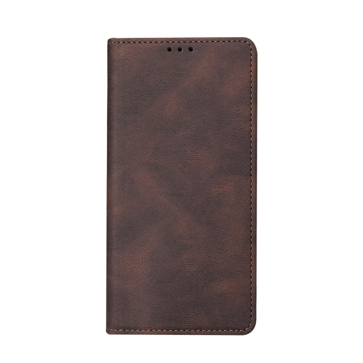 For iPhone 12 Pro Max Simple Suction Closure Horizontal Flip Leather Case with Holder & Card Slot & Wallet