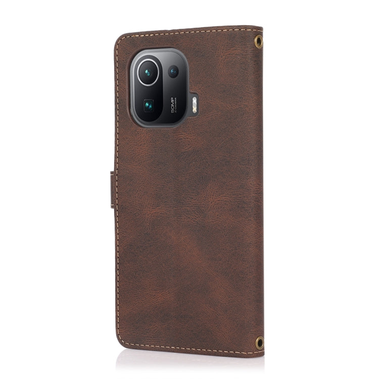 For Xiaomi Mi 11 Pro PU + TPU Horizontal Flip Leather Case with Holder & Card Slot & Wallet & Lanyard