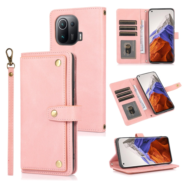 For Xiaomi Mi 11 Pro PU + TPU Horizontal Flip Leather Case with Holder & Card Slot & Wallet & Lanyard