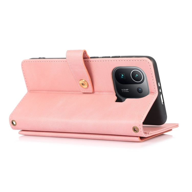 For Xiaomi Mi 11 Pro PU + TPU Horizontal Flip Leather Case with Holder & Card Slot & Wallet & Lanyard