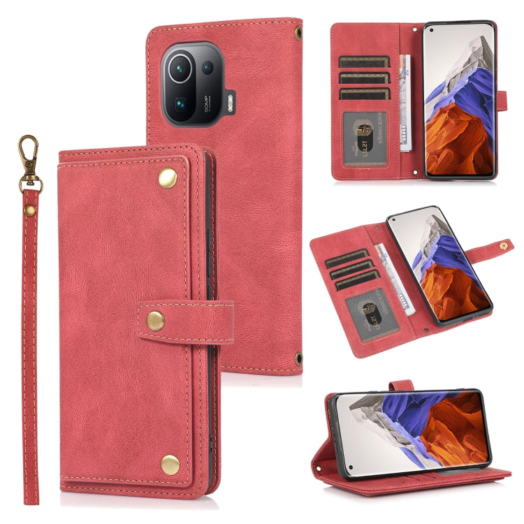 For Xiaomi Mi 11 Pro PU + TPU Horizontal Flip Leather Case with Holder & Card Slot & Wallet & Lanyard